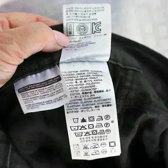 Levi's 511 Men's Regular Fit Jean, 32Wx34L - Black - Picture 11 of 14
